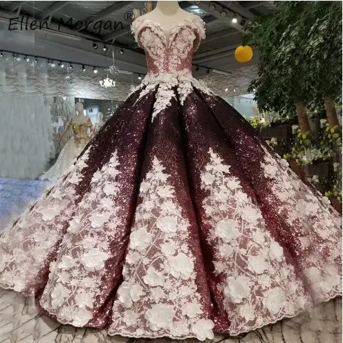 Color as picture Colorful African Black Girls Prom Dresses 3D Flowers Off Shoulder Event Party Dress Ball Gown Quinceanera Pageant Miss Girl - Цвет: Color as picture