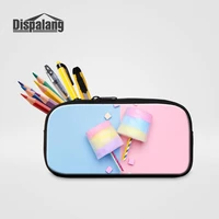 dispalang marshmallow women zipper cosmetic bag candy pencil case for girls pen bag lady portable makeup pouch school stationery
