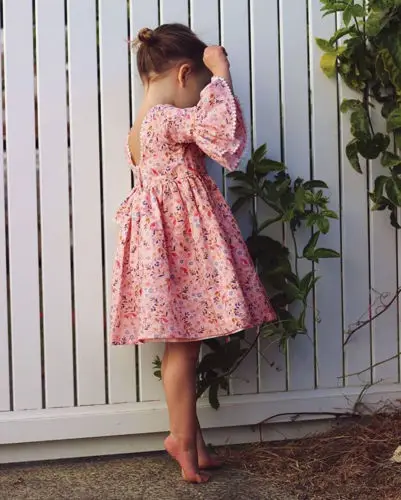 Cute Kid Girl Long Sleeve Floral Party Princess Dresses Girls Boho Pageant Dress | Детская одежда и обувь