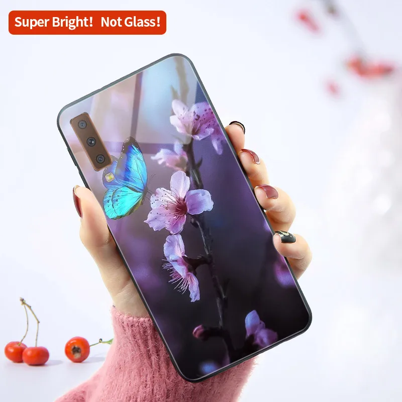 Глянцевый чехол для Samsung A50 A51 A71 Galaxy A10S A20S A30S A50S A20 A30 A70 A10 защитные чехлы | Мобильные