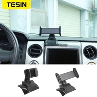 tesin car gps mobile phone ipad holder bracket cellphone stand stickers for ford f150 2013 2014 interior accessories car styling