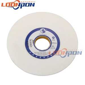 Керамический шлифовальный диск с корундом 5,6 дюйма, белый абразивный диск 80 # для шлифования твердого металла, печеного фарфора, HSS, высокоуглеродистой стали