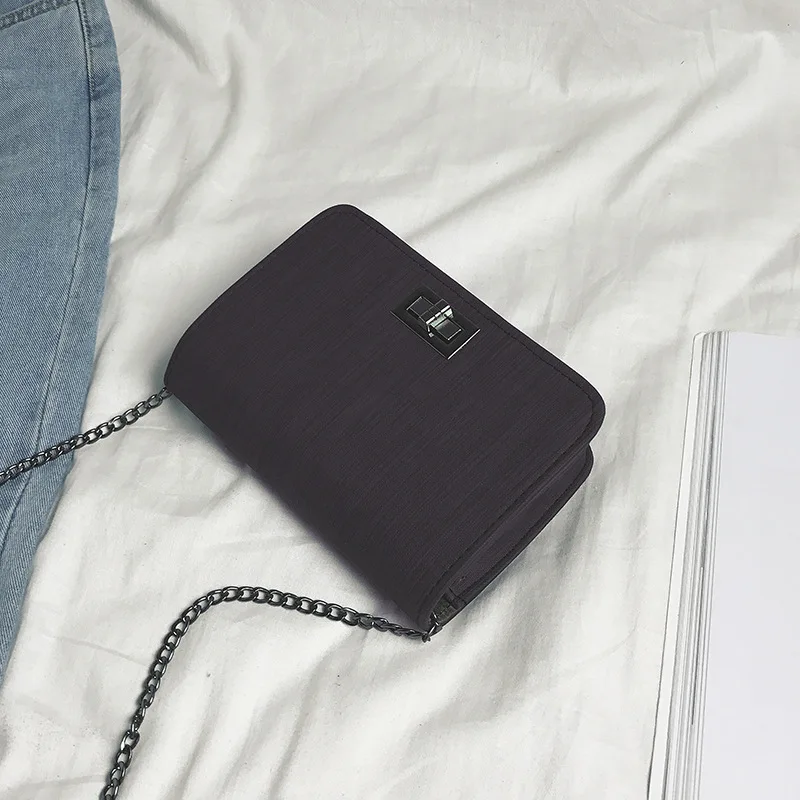 

Women Messenger Bag Square Bag Cloth Pattern Turn Lock Mini Bag The Tide Female Handbag Shoulder Diagonal Cross Body Bag