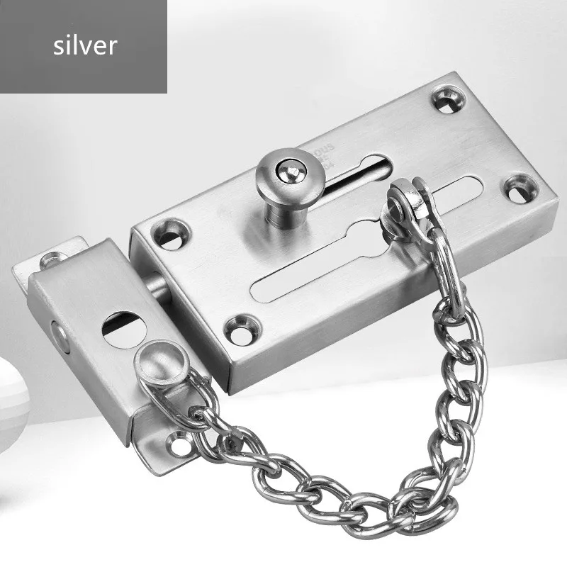 Утолщенная цепочка с защитой от кражи из нержавеющей стали для отеля 304 замок