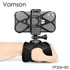 Vamson для камеры GoPro 10 9 8 вращающаяся на 360 градусов перчатка-стиль с зажимом для телефона фиксирующее крепление для iPhone 13 12 Samsung Xiaomi Huawei