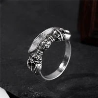 fashion personality creative pattern bow zinc alloy metal ring adjustable mens and womens ring gifts wholesale new rings