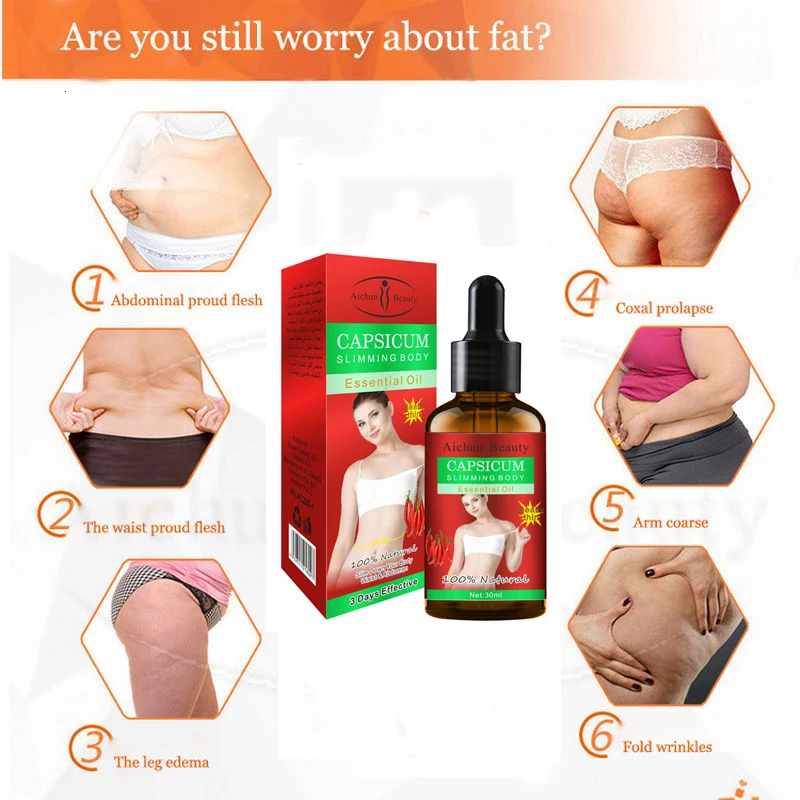 Новый крем для удаления целлюлита красный перец масло коррекции фигуры сжигание