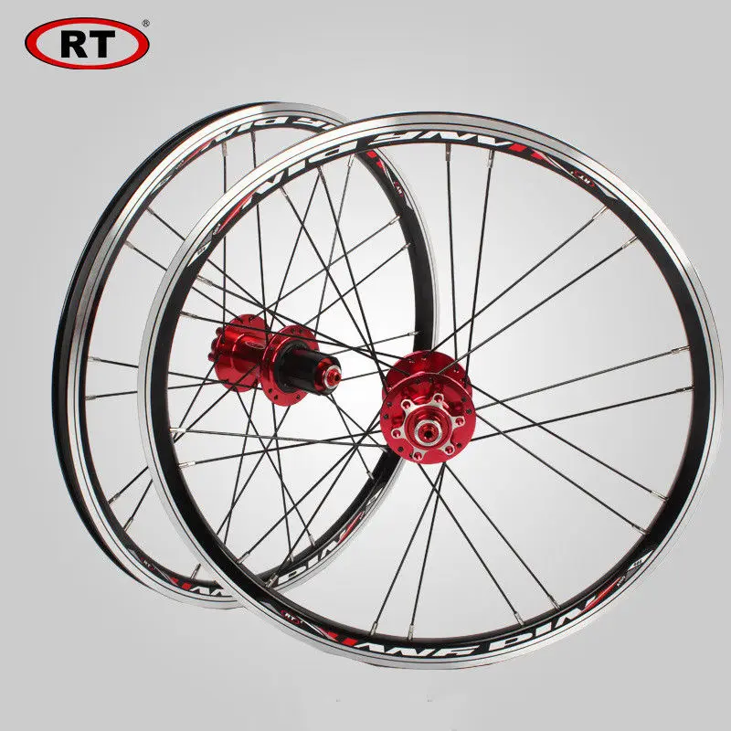 20 &quotСкладные велосипедные колеса передние и задние набор 100 мм 135 V &amp Disc brake 451/406 7