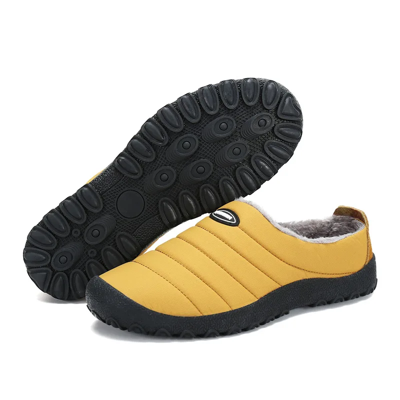 

2020 Hot New Winter Men Shoes Warm Plush Slippers Men Outdoor Indoor Home Shoes Unisex Flip Flops Non-slip Slides Casual