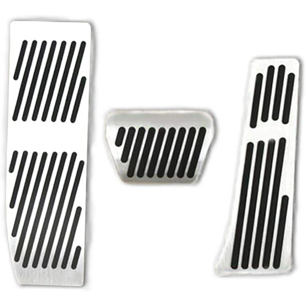 

Brake Pedals (with logo) For BMW X1 E30 E36 E87 E46 E90 E91 E92 E93 No Dirll Gas Fuel Brake Aluminum 3Pcs