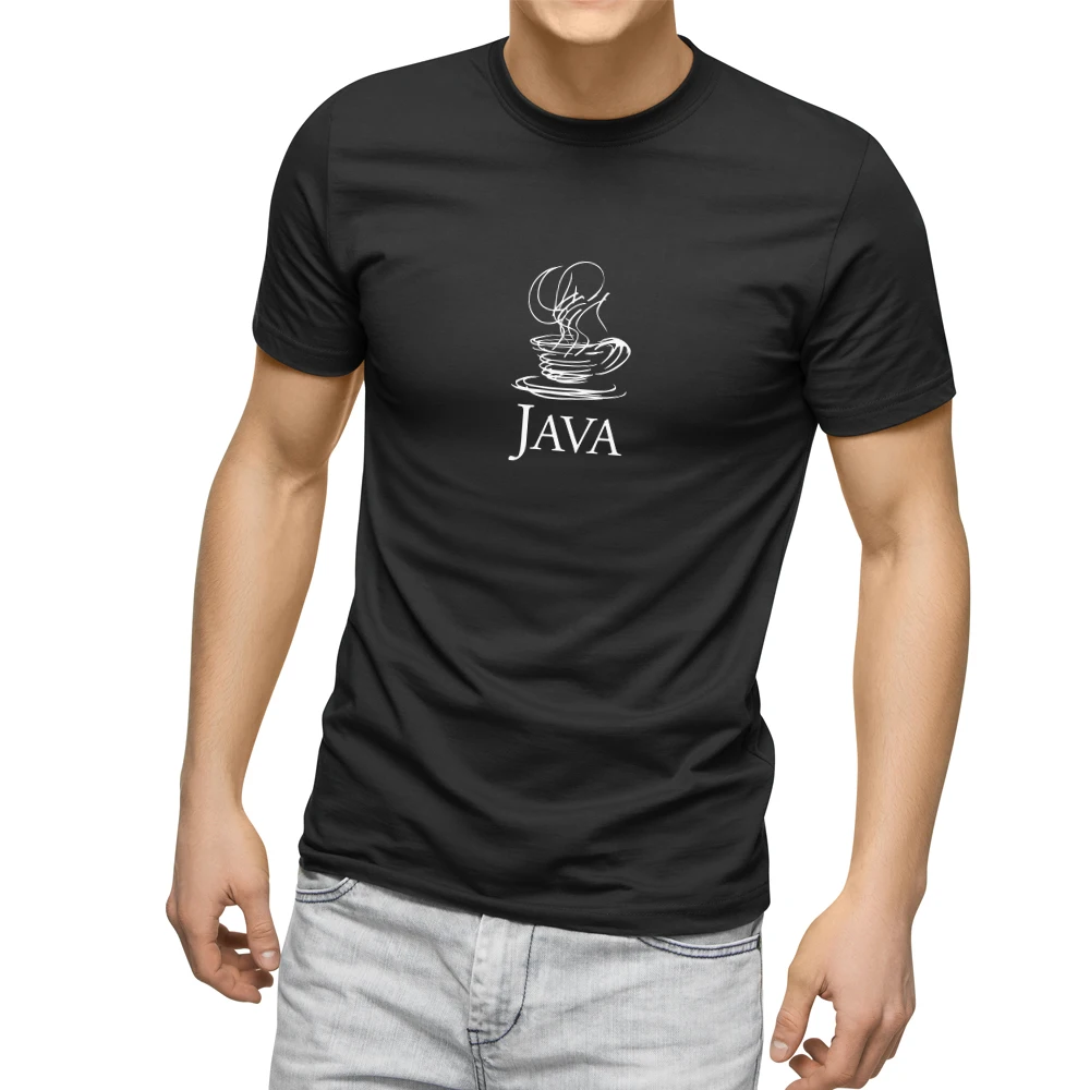 Кофейная футболка Java Coder подарок для персонала мужчины Frontend Backend Geek Hacker