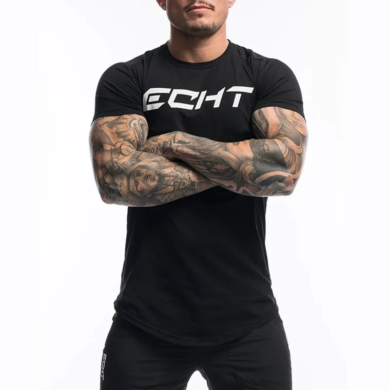 Летняя новая мужская футболка с коротким рукавом camiseta masculina хлопковая дышащая