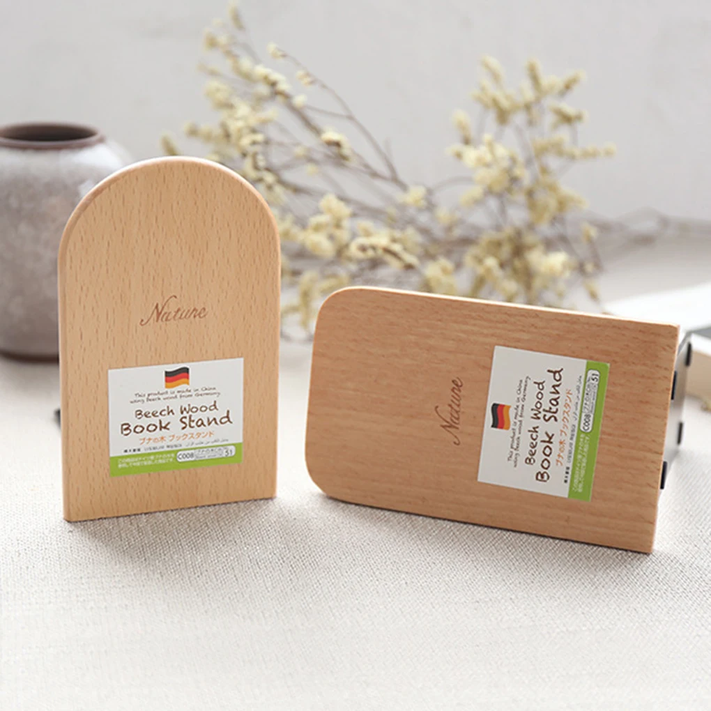 ZHUTING натуральная древесина Подставка для книг противоскользящие книжные концы