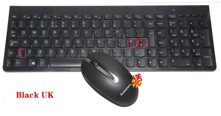 2,4 ГГц Беспроводная комбо lenovo SK8861 русская испанская немецкая французская Турецкая итальянская британская тайская шоколадная клавиатура мыши 1000 dpi мышь