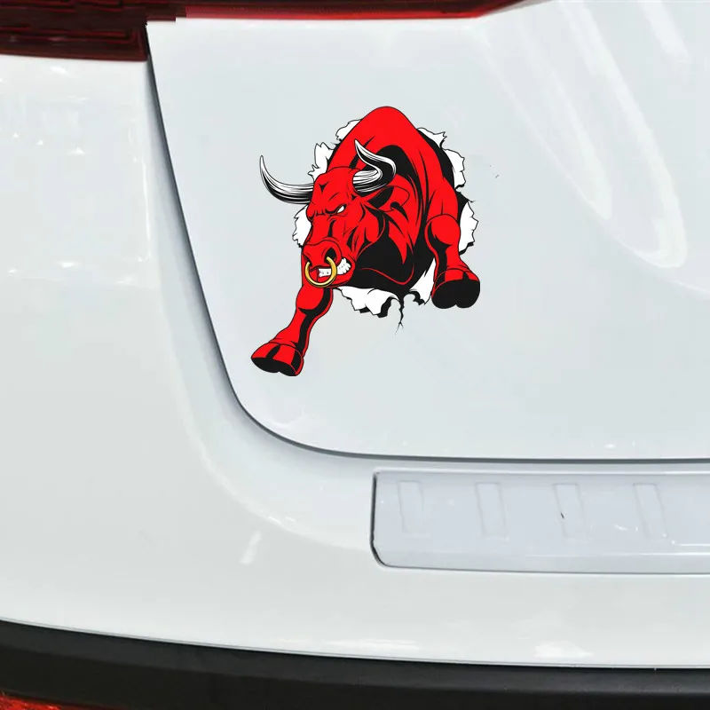 

Car Stickers Decor Motorcycle Decals Red of Bull Decorative Accessories Creative Sunscreen Waterproof PVC,18cm*15cm