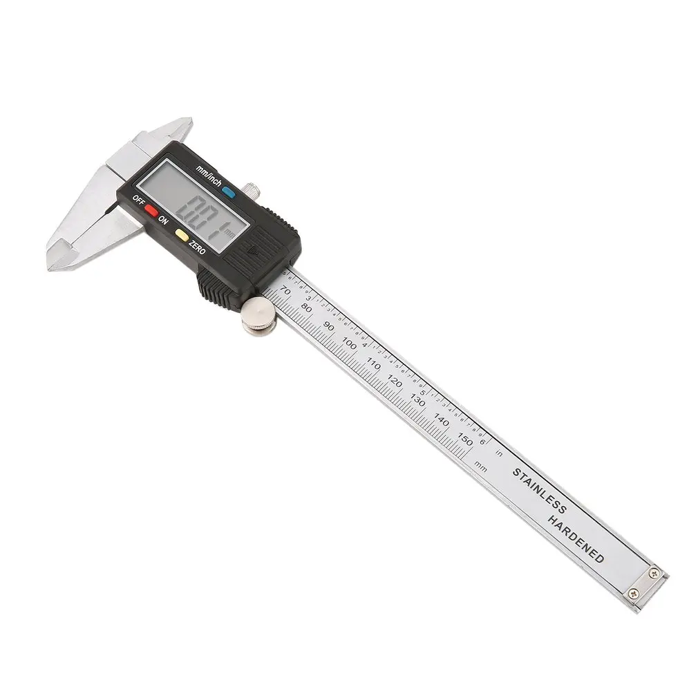 150mm 15cm 6 Inch Professional Electronic Digital LCD Display Steel Vernier Caliper Gauge Micrometer Measuring Tool