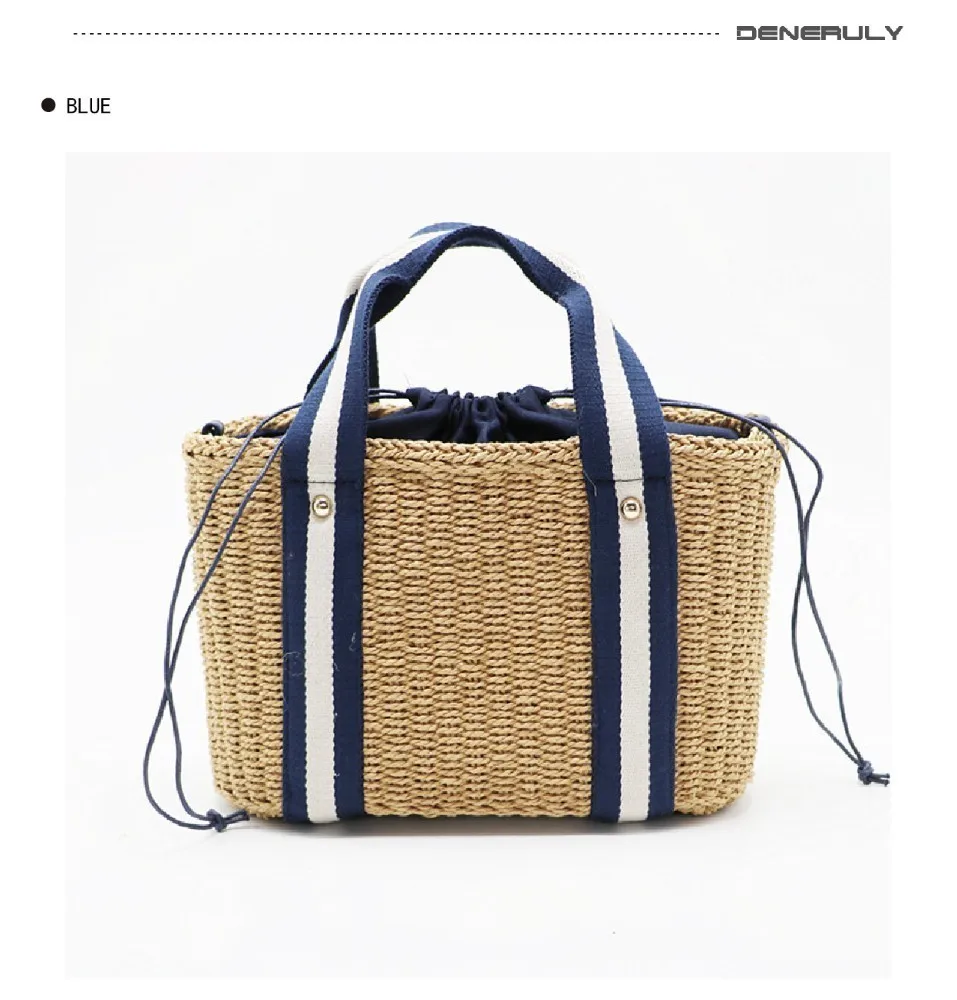 Соломенные пляжные сумки женские сумки из ротанга женские сумки Bolso Paja дорожная сумка-торба, карманы Mujer