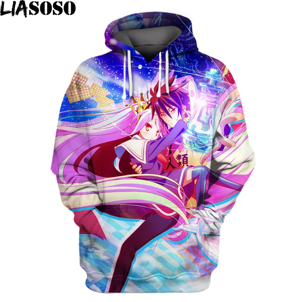 

Anime Hoodies No Game No Life 3D Print Sweatshirt Men Women Funny Hooded Hoodie Cosplay Hip Hop Pullover Unisex Hoody Coats