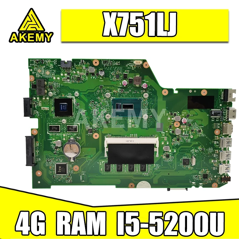 

X751LJ GT920M 4G-RAM/ I5-5200U материнская плата REV 2,3 для For Asus X751LX R752LA R752LD X751LN X751LD X751LJ A751L материнская плата для ноутбука