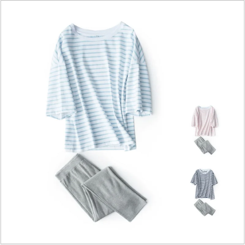 Новые летние шорты в полоску комплект из двух предметов Женский Повседневный