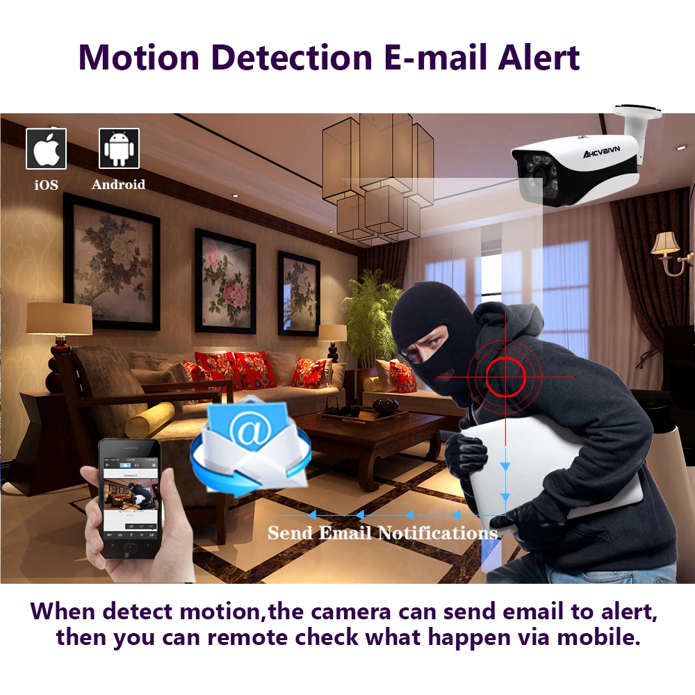 

Remote viewing 5MP AHD CVI TVI Analog 4 in 1 Metal Shell Outdoor Waterproof Night Vision CCTV Security Camera*2 Long IR Distance
