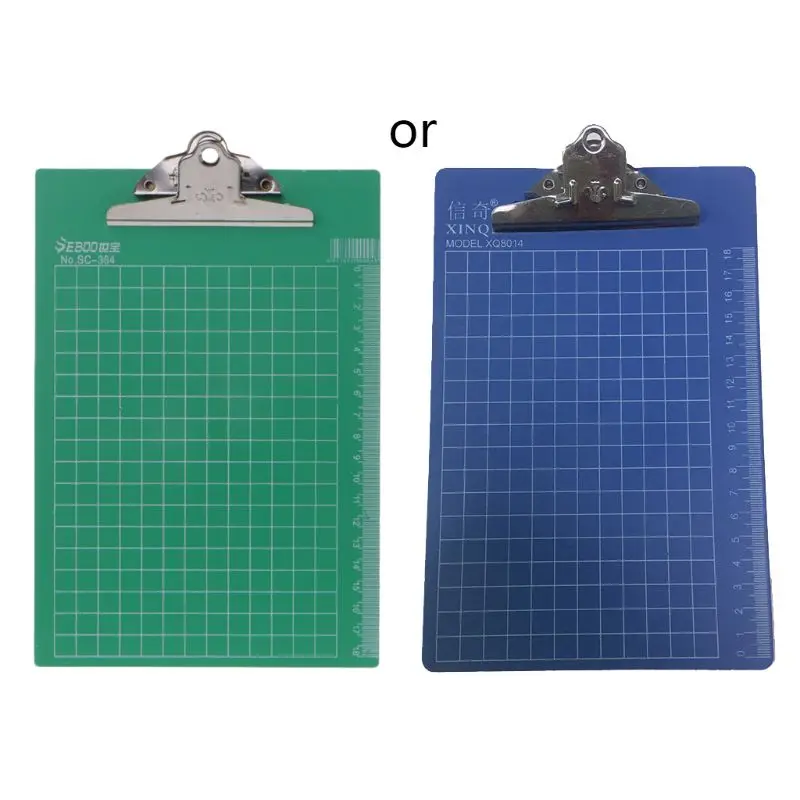 

2021 New Plastic A5 File Paper Clip Writing Board With Clip Document Clipboard Scale Kit