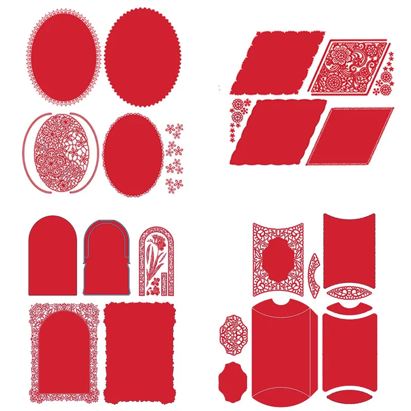 Металлическая Рамка пресс формы овальные трафареты для рукоделия рельефное