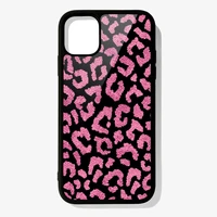 phone case for iphone 12 mini 11 pro xs max x xr 6 7 8 plus se20 high quality tpu silicon cover pink leopard skin