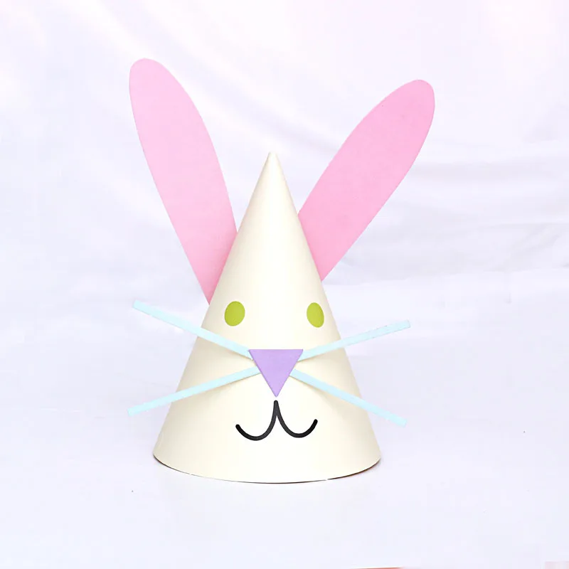 Бумажная шляпа с изображением животных на ферме украшения для детского дня