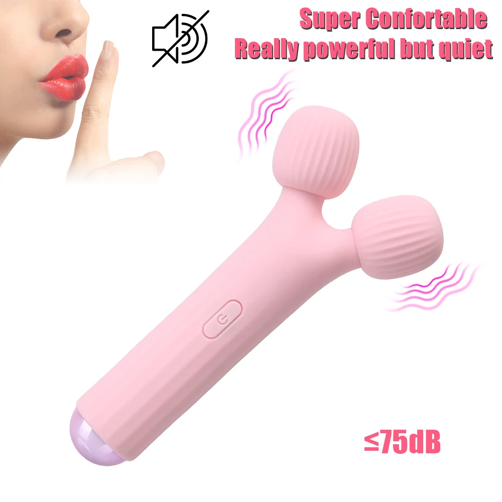 Двойная головка вибратор фаллоимитатор Φ массажер точки G 12 режимов Стимулятор