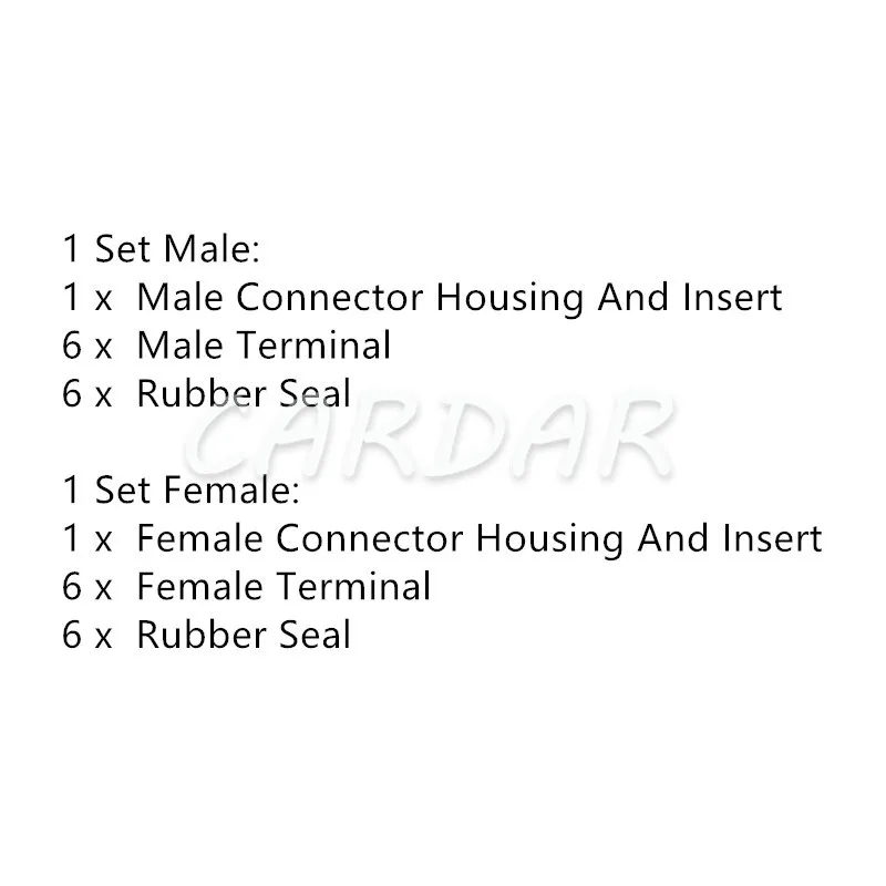 

1 Set 6 Pin Car OBD Diagnostic Plug Auto Universal Socket Automotive Connector