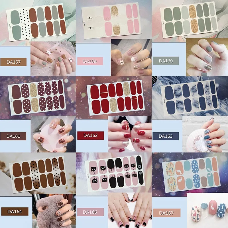 

Nail Art Sticker Adhesive Nails Wrap Foil Nail Art DIY Stickers Manicure Tips