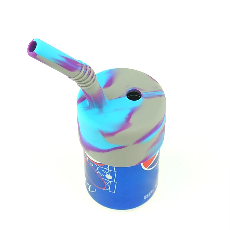 

2021 Silicone Smoking Pipe Weeding with Glass Water Pipes Hookah Bowl Tobacco Smoking Handle for Travel Cigarette Holder Tube