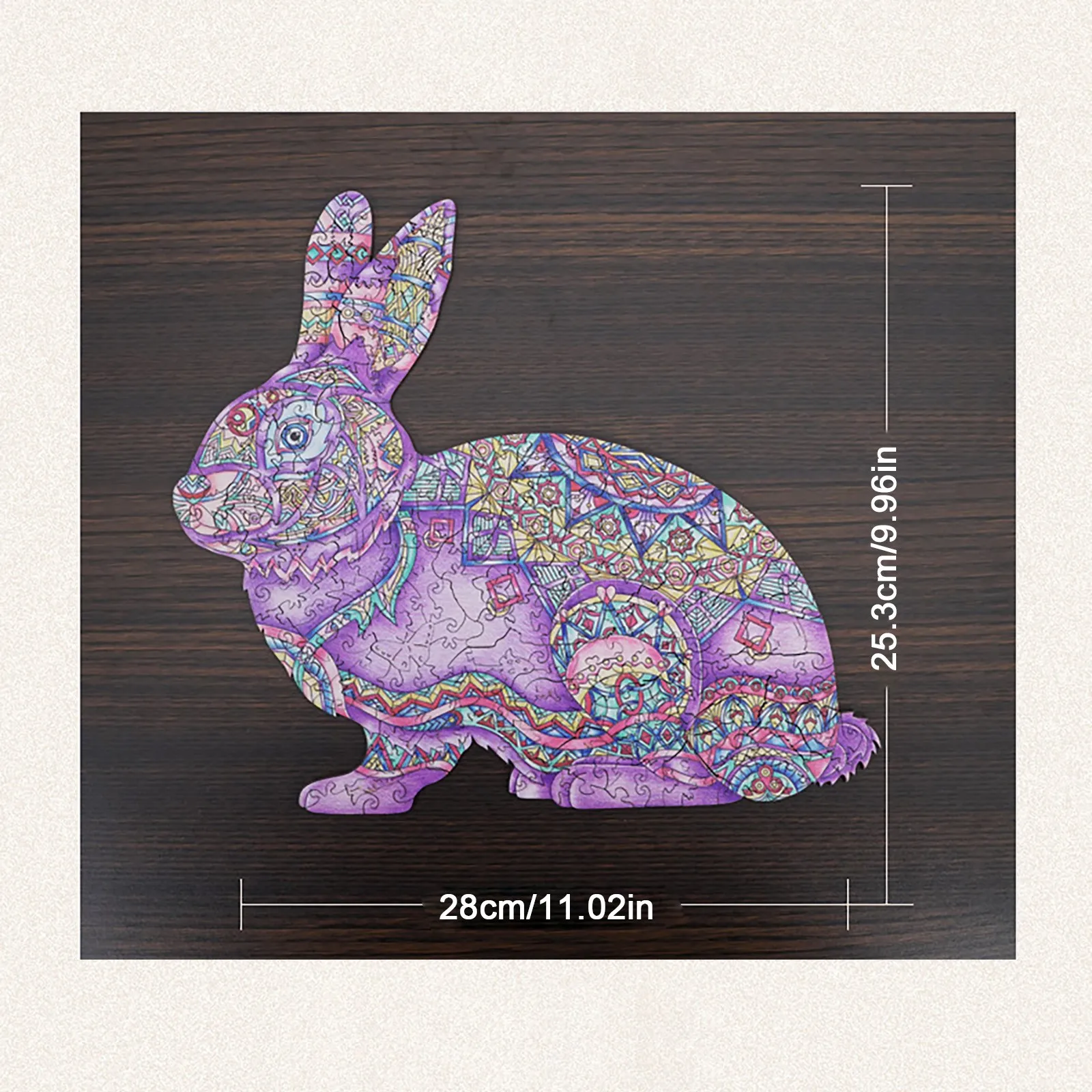 

Rabbit Puzzle Wooden Puzzle Unique Shape Pieces Animal Puzzle Gifts For Adults Gift For Adults Kids Educational Puzzle Gift