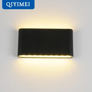 6 Вт12 Вт светодиодные наружные Настенные светильники водонепроницаемый белыйчерный светильник светодиодный Светодиодный лестничный Светильник Коридор Свет для прикроватных светильник ильников s светильники