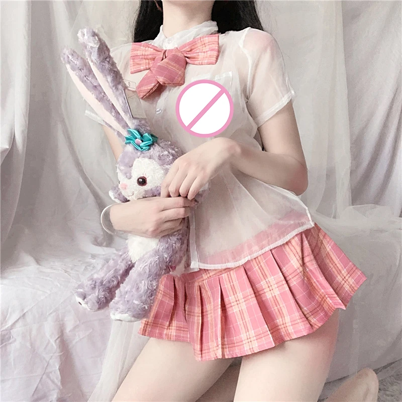 Горячая сексуальная перспективная рубашка Студенческая плиссированная юбка с