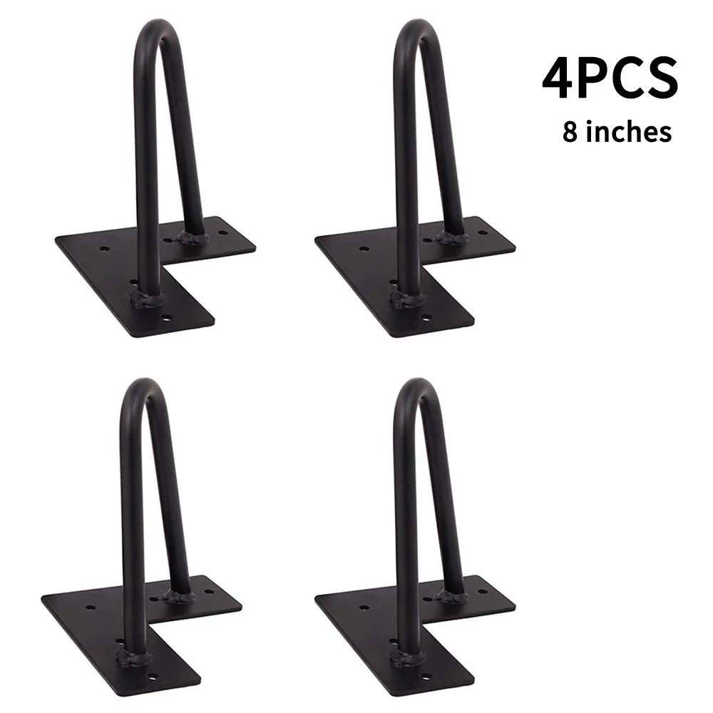6/8 дюймов u-образная железная Шпилька стол ножка стола DIY ручной работы мебельная