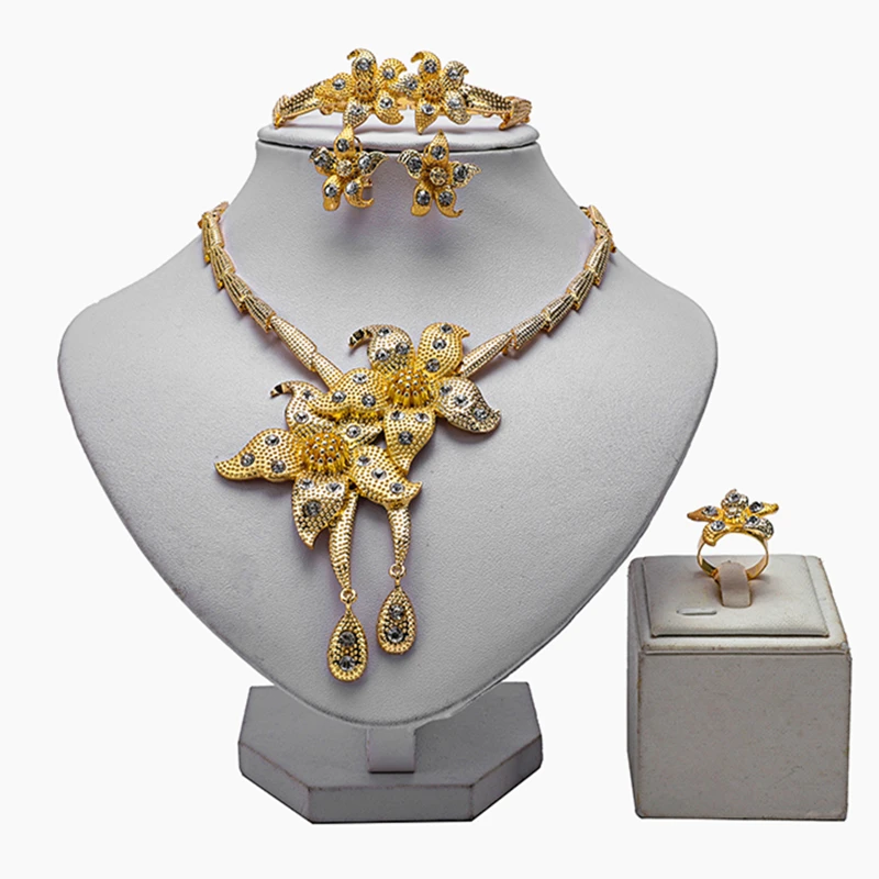 

ZuoDi 2020 Fashion african Bridal jewelry sets Wholesale nigerian women wedding jewelry set Dubai gold designer jewelry sets