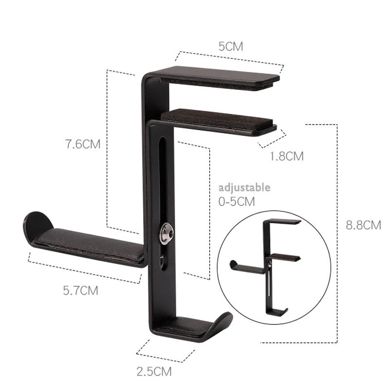 Универсальный держатель для наушников из алюминиевого сплава кронштейн