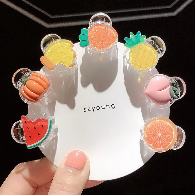 1 шт. детские заколки для волос с милыми мультяшными фруктами маленьких девочек