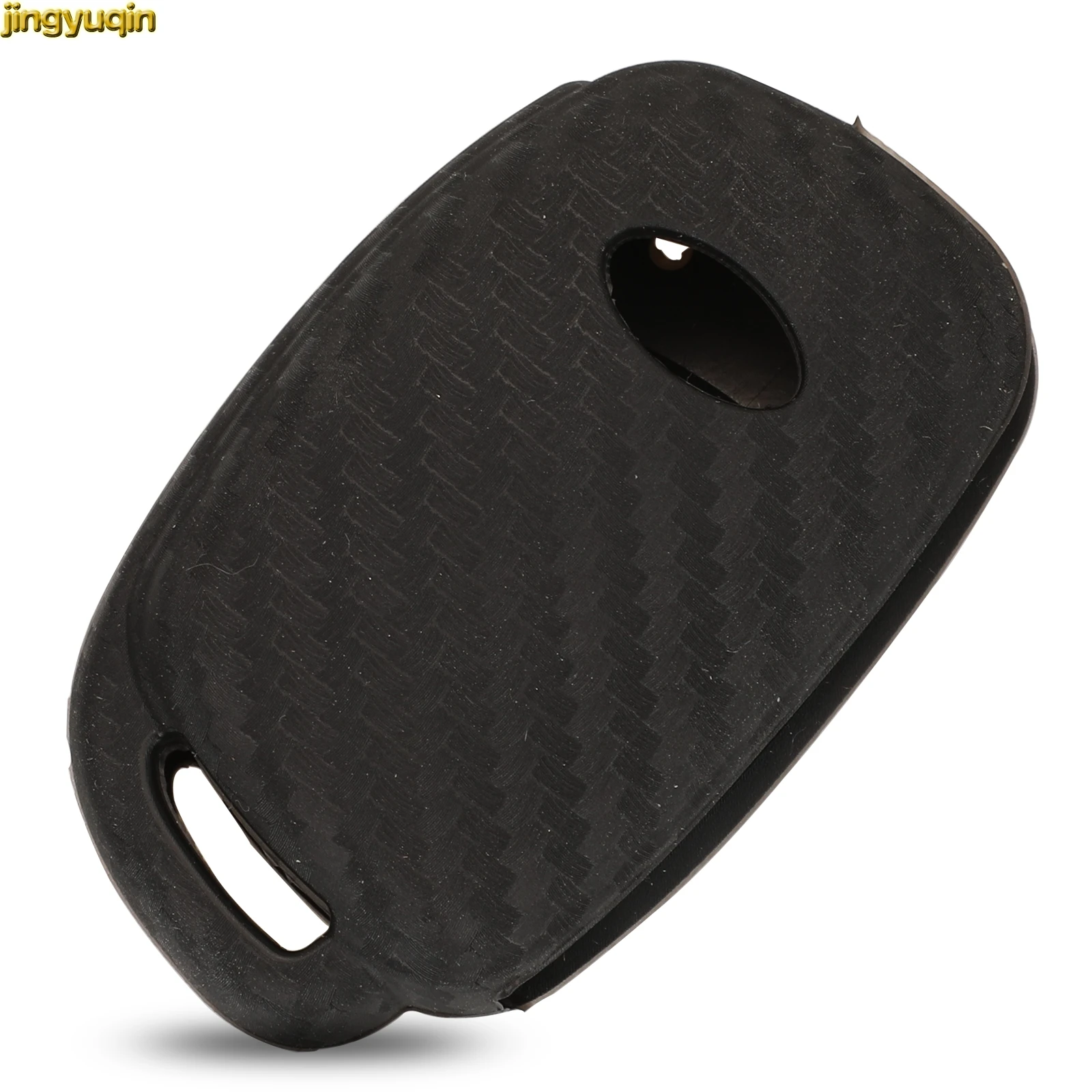 

Jingyuqin Remote Car Key Carbon Silicone Case Cover For Hyundai HB20 Santa Fe I20 I40 IX35 Mistra Accent Solaris Elantra Verna