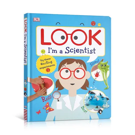 

Оригинальные детские популярные научные книги DK Look I'm A Scientific цветная Инструкция на английском языке для детей