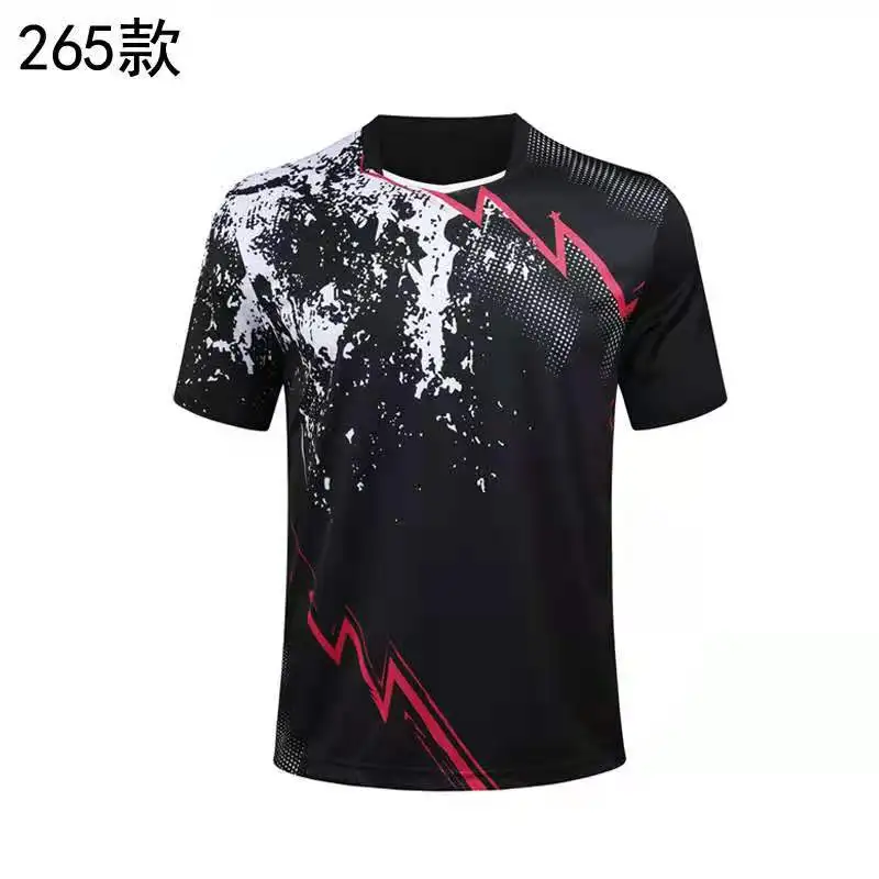 

2021 New Men's And Women's Table Tennis Uniforms, Volleyball Uniforms, Badminton Uniforms, Quick-Drying Short-Sleeved T-Shirts