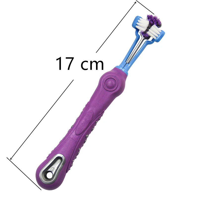 Высококачественная зубная щетка для собак многоугольная Чистка неприятный