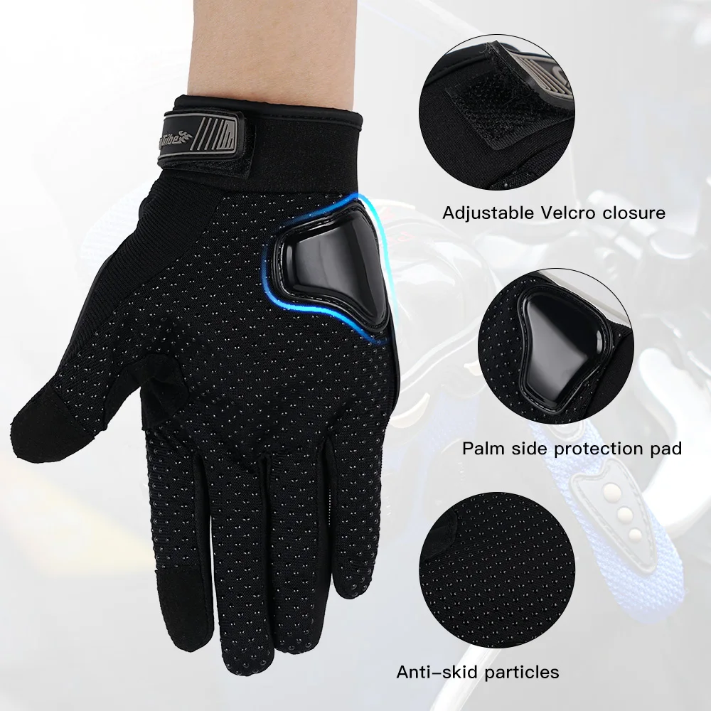 

Motorcycle Glove Touch Screen Full Finger Breathable Powered Outdoor Motorbike Racing Riding Bicycle Gloves Summer