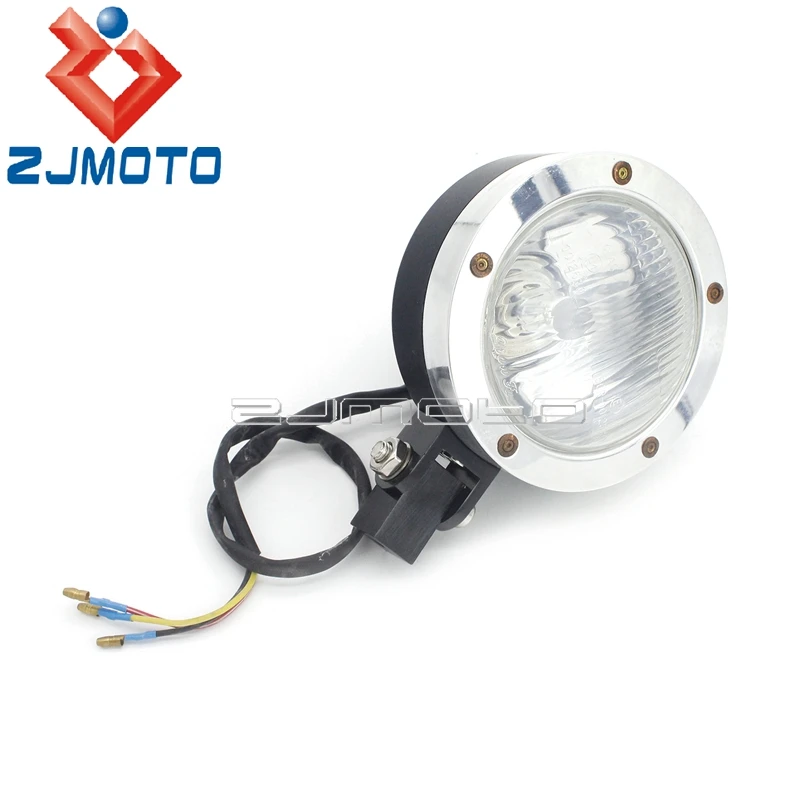 Old School Алюминий Мотоцикл аксессуары головной светильник передняя фара