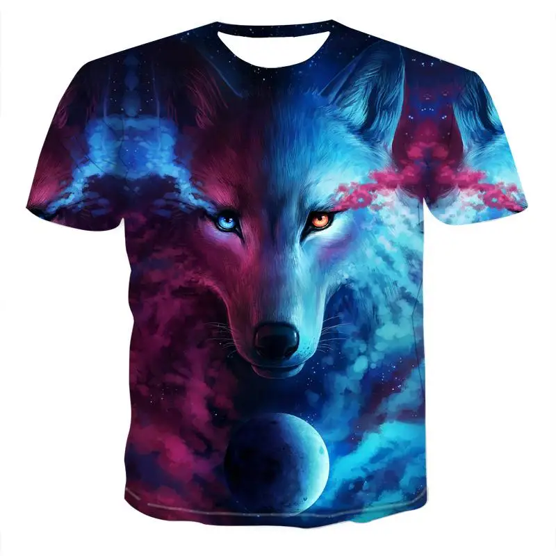 

Wolf Graphic T Shirts Tee Men Clothing Animal Camisetas Tops Ropa Hombre Streetwear Camisa Masculina Verano Roupas Koszulki