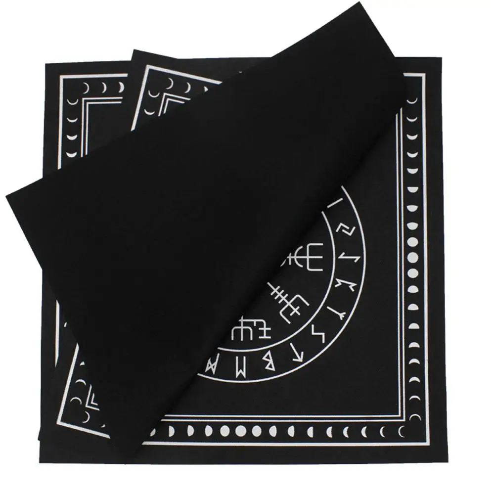 Таро скатерть Тройная Луна пентаграмма языческий алтарь карточка ткань фланель