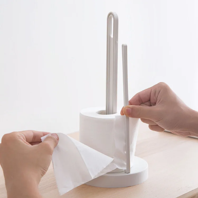 Creative Vertical Type Roll Stand Kitchen Paper Napkin zhi jia zi Desktop Hole Punched Towel Rack Storage | Обустройство дома