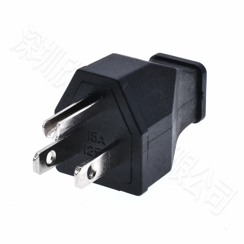 

Черная медь, американская 3-контактная вилка питания, электрическая вилка переменного тока 125 В, 15 А, шнур питания США, съемная промышленная розетка